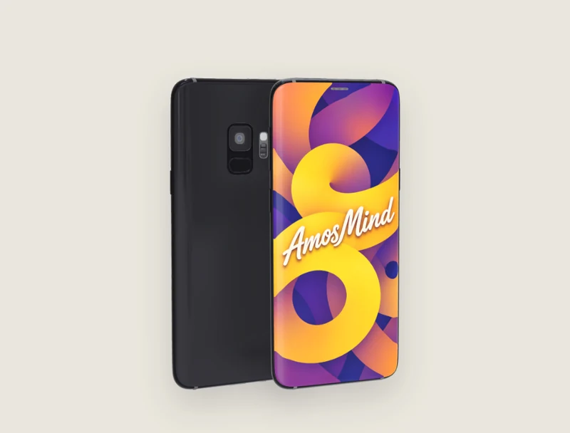 Android phone mockup: 2018