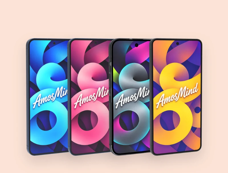 Android phone mockup: 2025 and 2026