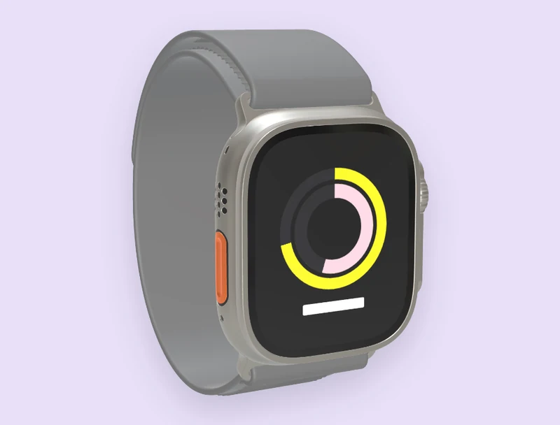 Apple Watch mockup: An activity view