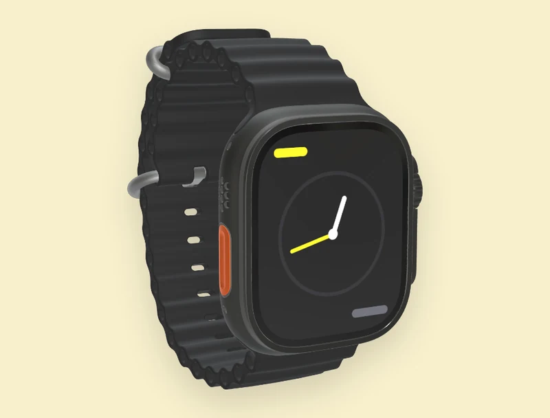 Apple Watch mockup: A watch face