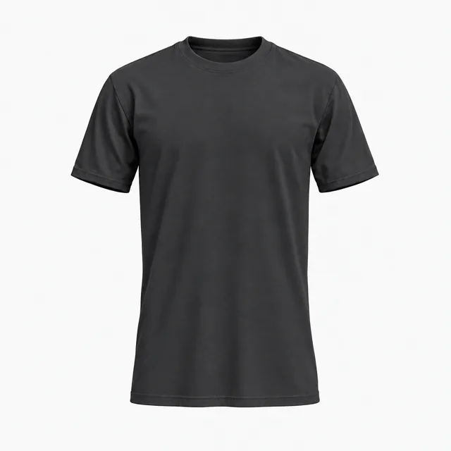 Plain classic crew-neck T-shirt in Next Level 3600 Heavy Metal