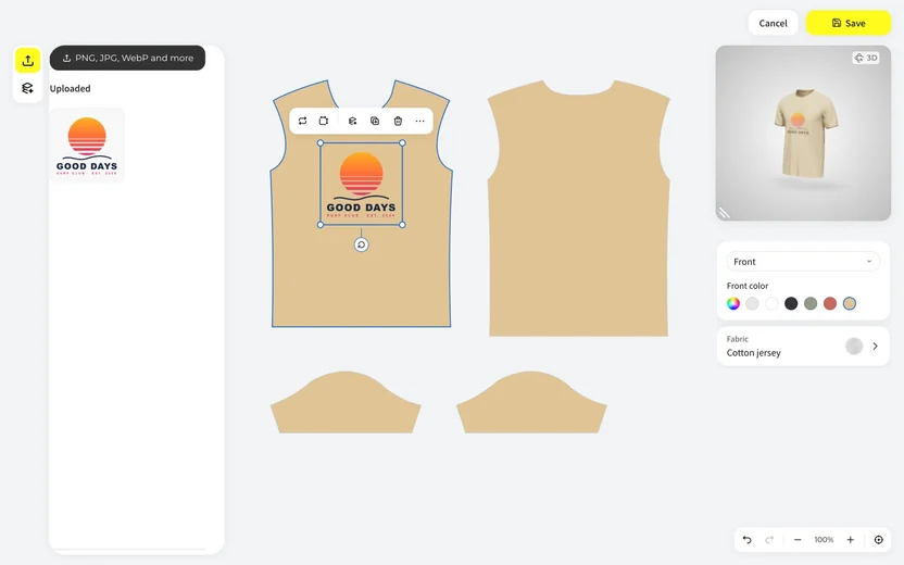 Artwork placement — AmosMind brand asset