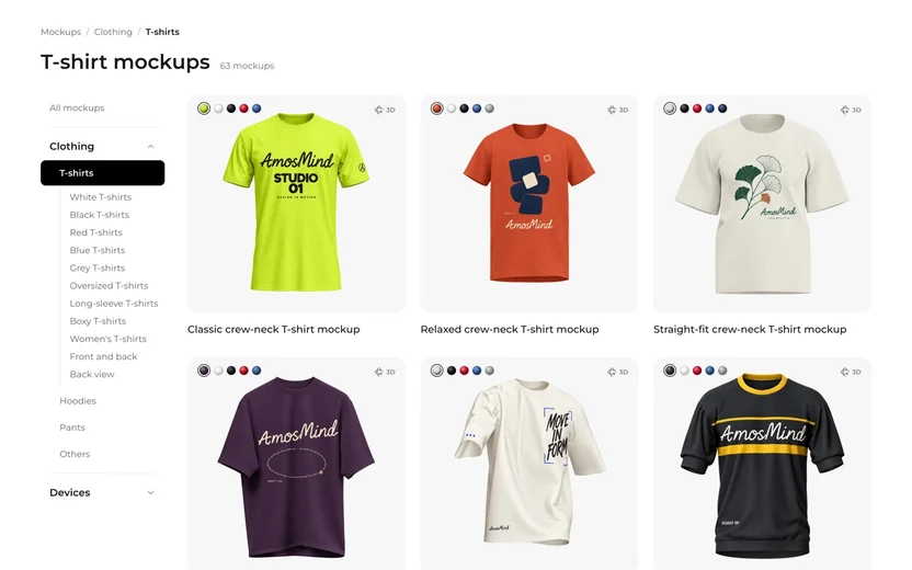 Mockup library — AmosMind brand asset