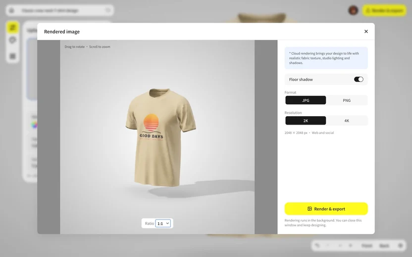 Render & export — AmosMind brand asset