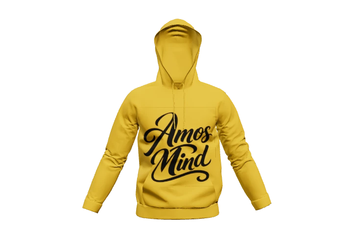 Yellow AmosMind hoodie