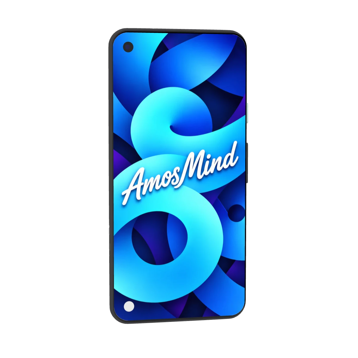 Google Pixel 4a mockup with sky screen artwork