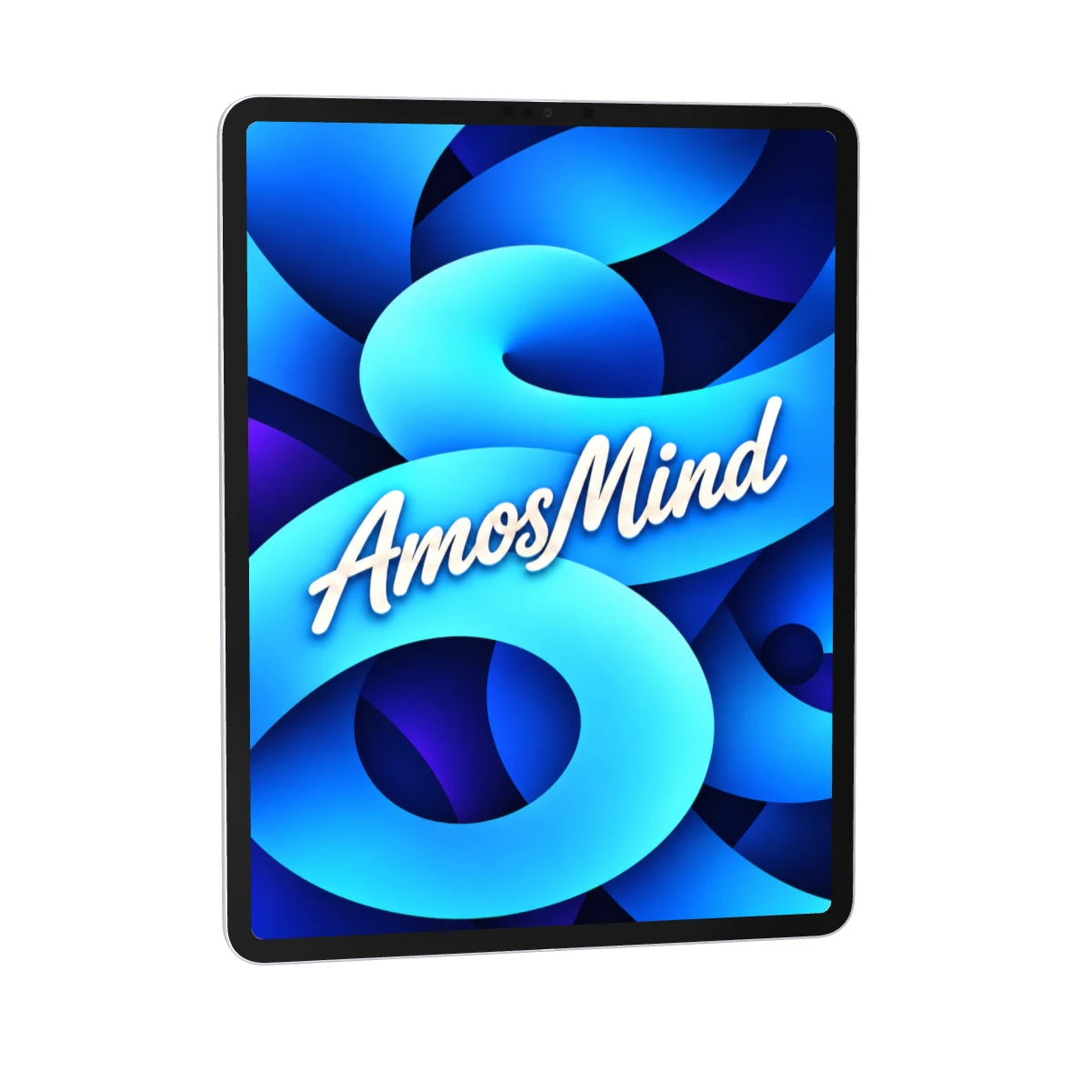 iPad Pro 12.9-inch M1 mockup with sky screen artwork