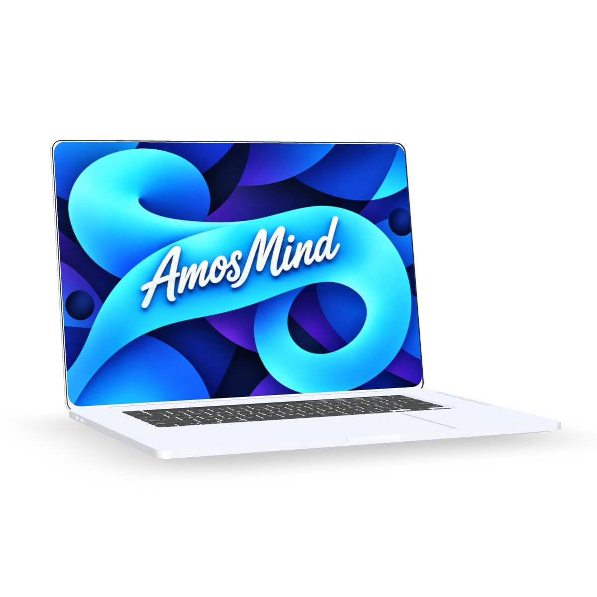 MacBook Pro 16-inch 2019 mockup with sky screen artwork
