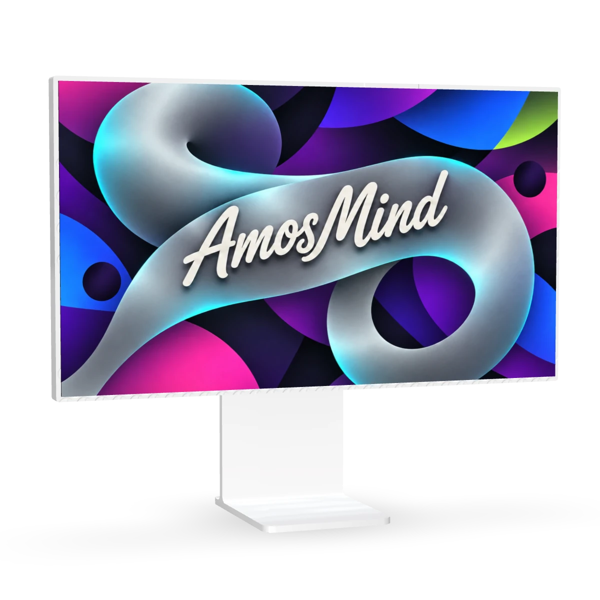 Pro Display XDR mockup with graphite screen artwork