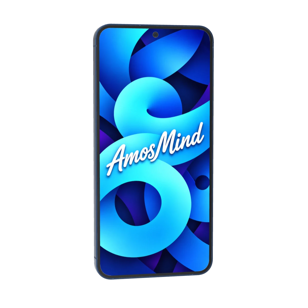Samsung Galaxy S25 mockup with sky screen artwork