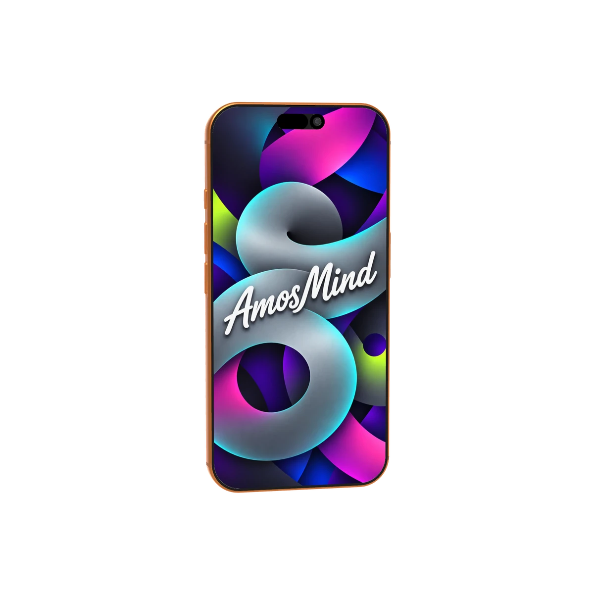 iPhone 17 Pro Max mockup with graphite screen artwork
