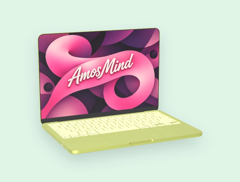 MacBook mockup: MacBook Neo