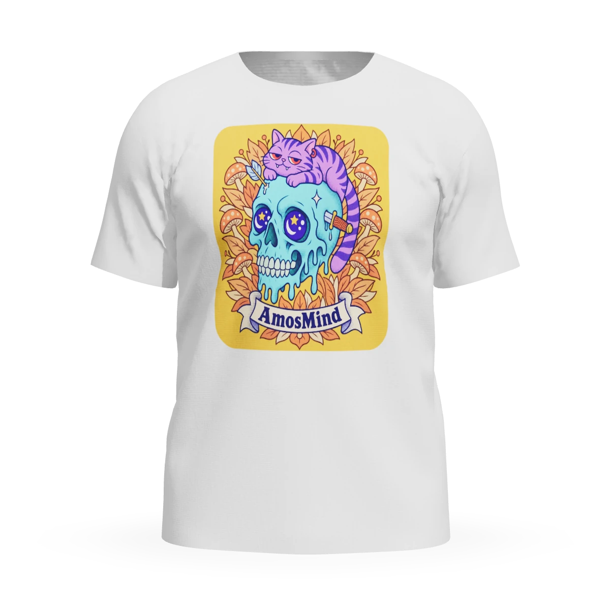 Raglan T-shirt mockup preview with artwork