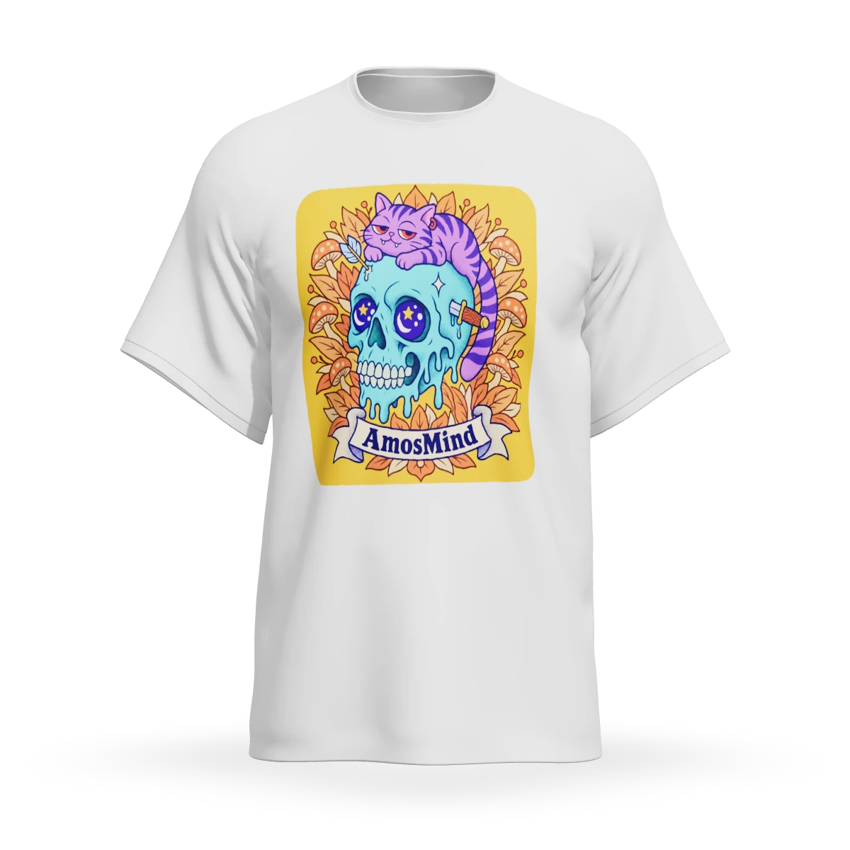 Ringer T-shirt mockup preview with artwork