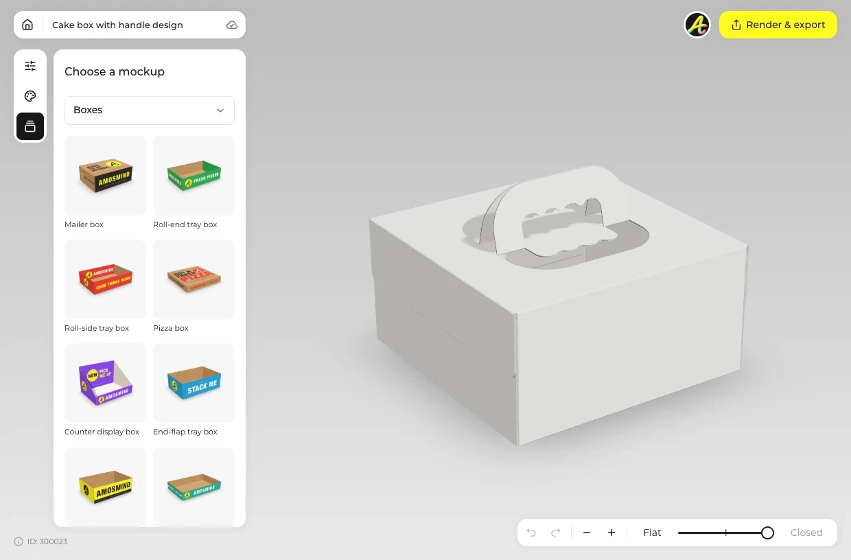 Pick a cake box