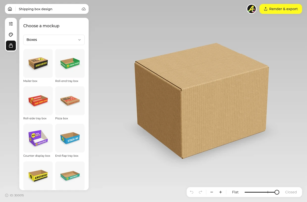 Pick a cardboard box