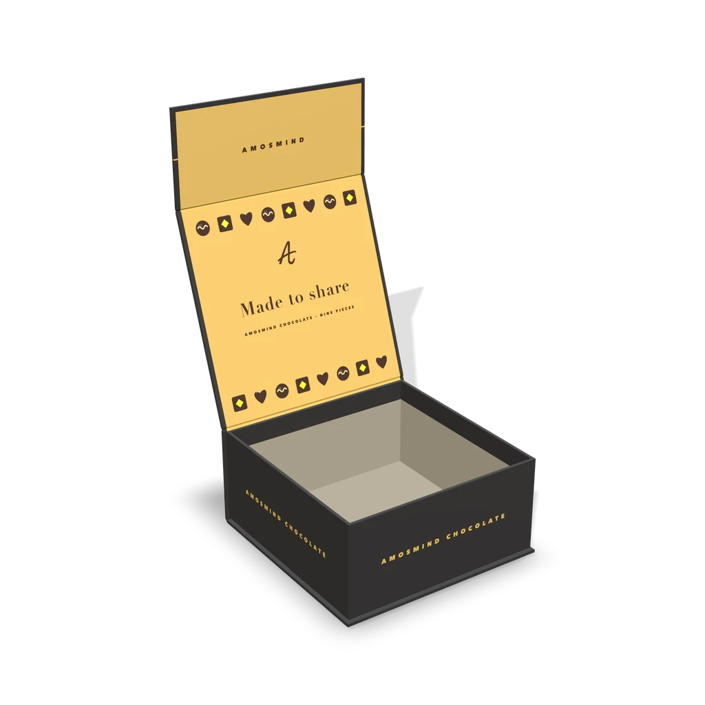 Chocolate box mockups, open in 3D