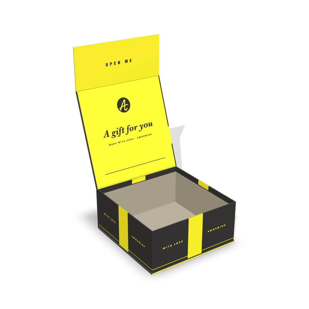 Gift box mockups, open in 3D
