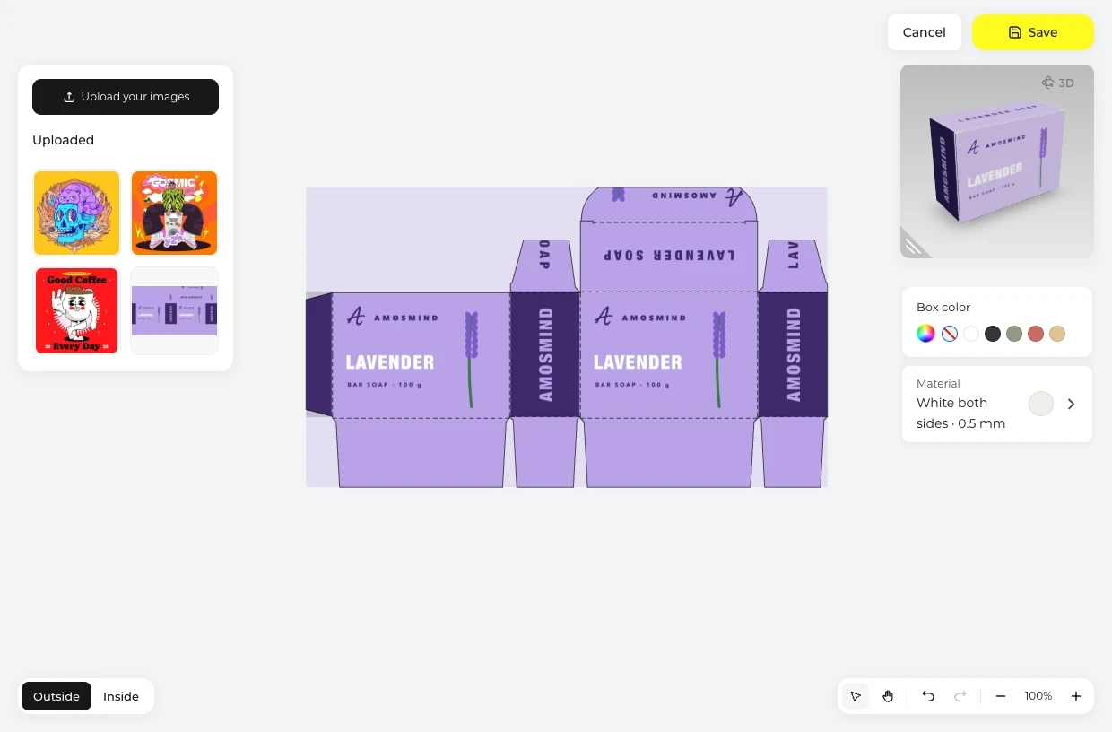 Add name and ingredients