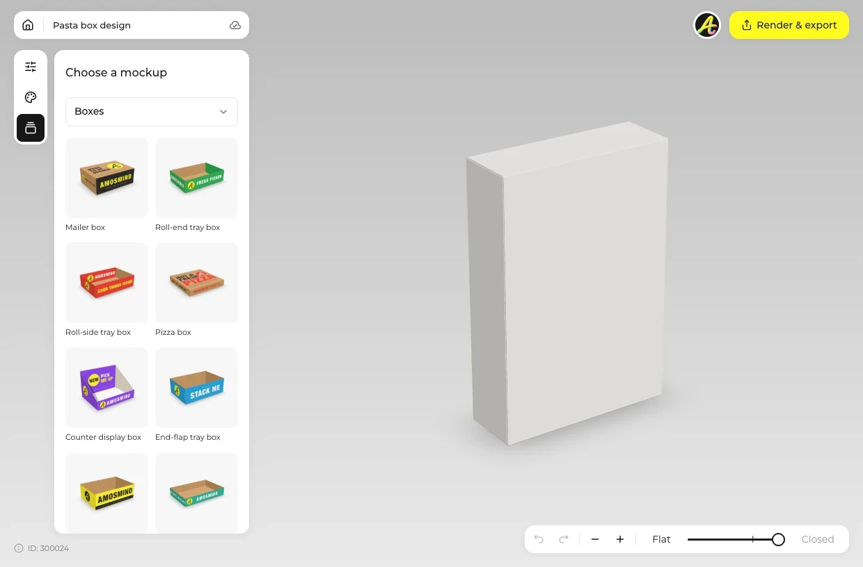 Pick a vertical box