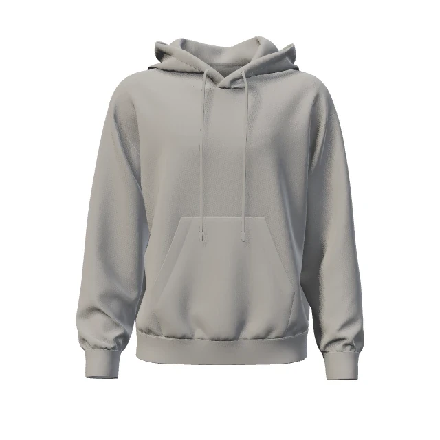 Blank grey raglan hoodie before adding artwork mockup