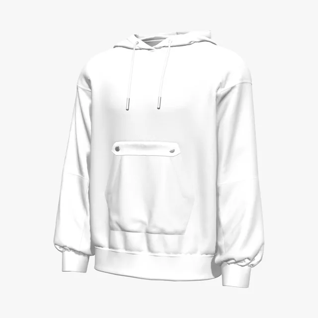 Blank Color-block hoodie mockup
