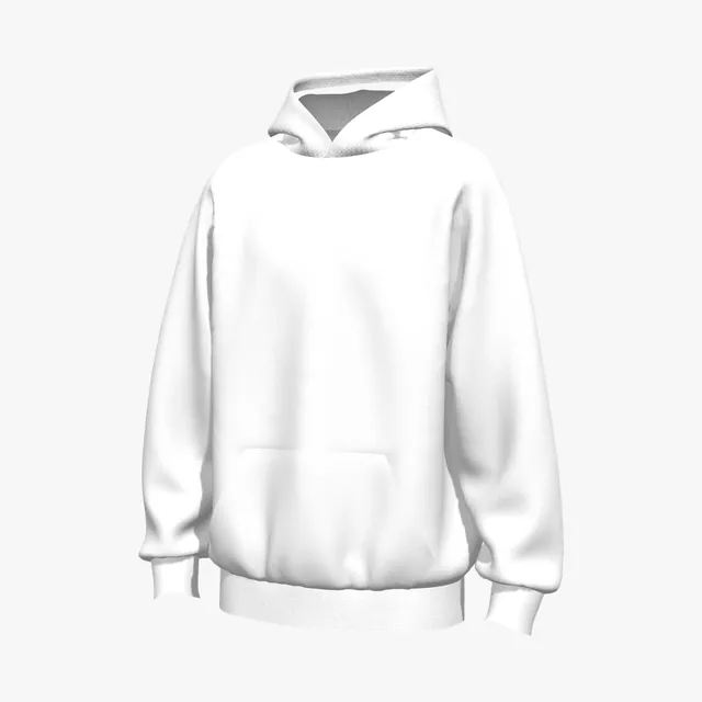 Blank Drop-shoulder pullover hoodie mockup