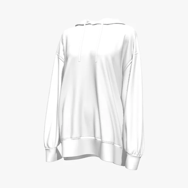 Blank Longline oversized hoodie mockup