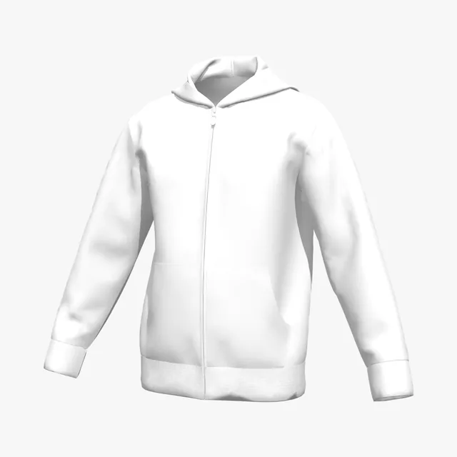 Blank Relaxed zip hoodie mockup