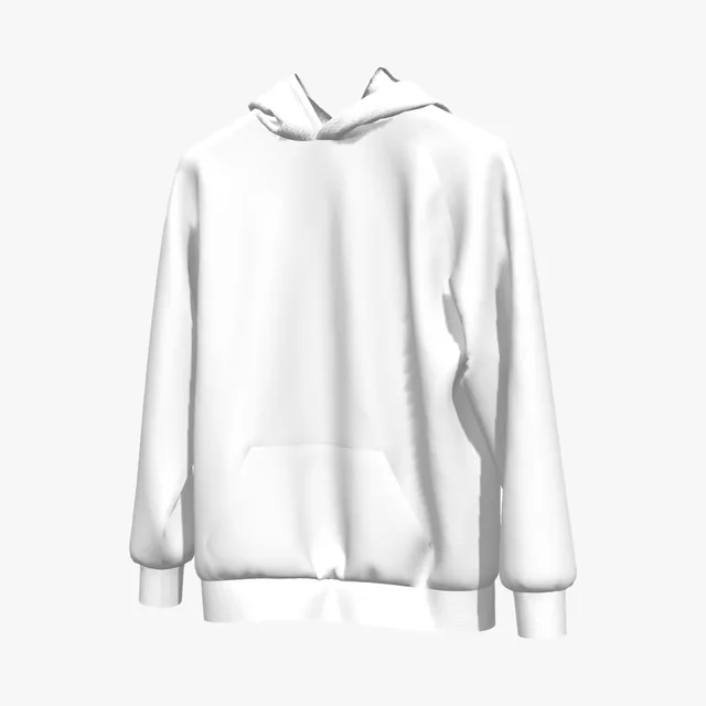 Blank Suspended pullover hoodie mockup