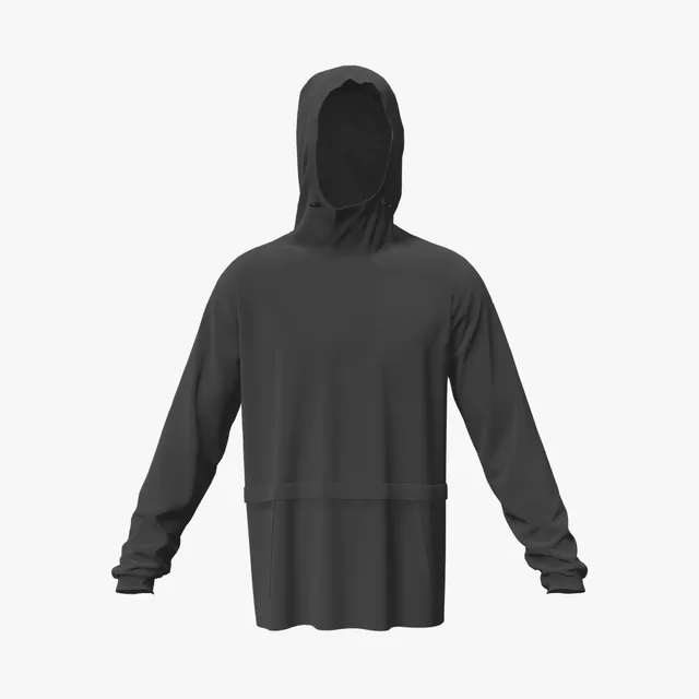 Blank black oversized hoodie mockup