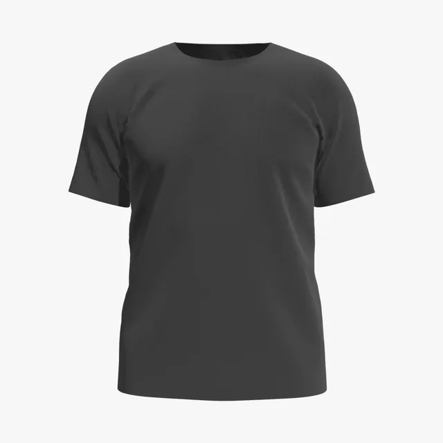 Blank black raglan T-shirt mockup