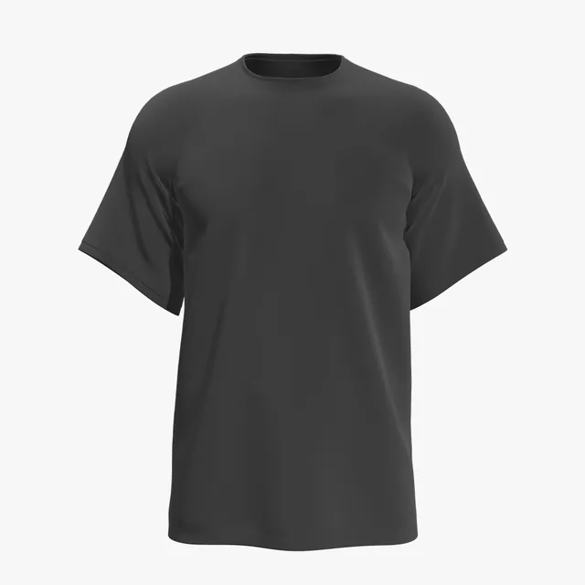 Blank black ringer T-shirt mockup