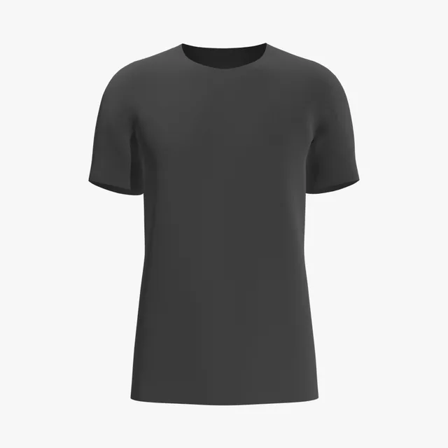 Blank black slim raglan T-shirt mockup