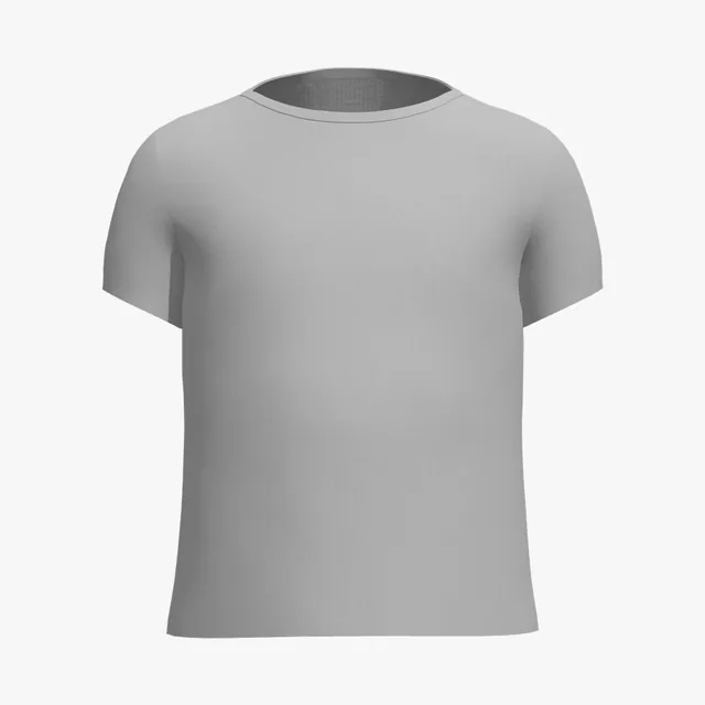 Blank grey boxy T-shirt mockup