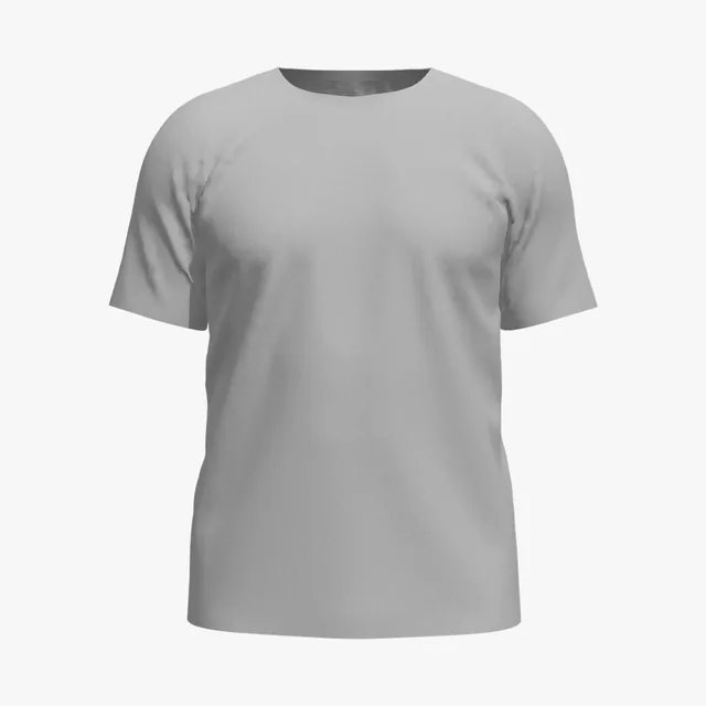 Blank grey raglan T-shirt mockup