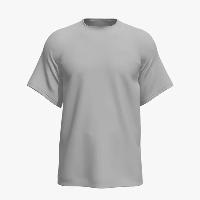 Blank grey ringer T-shirt mockup