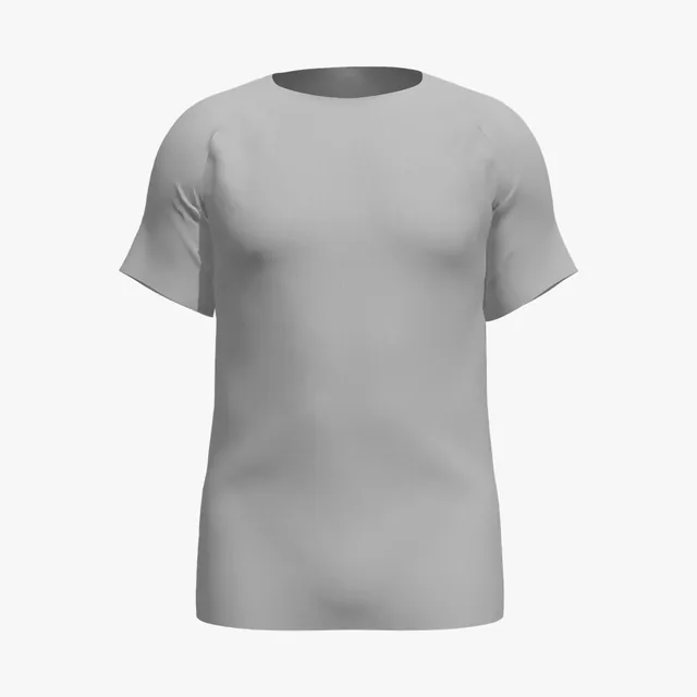 Blank grey sports T-shirt mockup