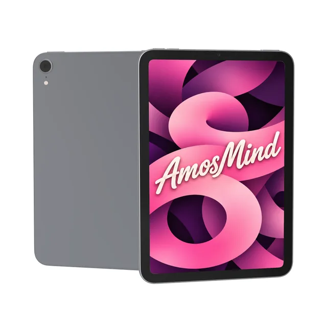 iPad mini 6 mockup with AmosMind artwork