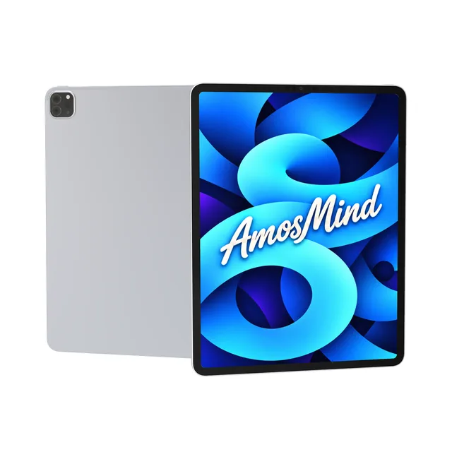 iPad Pro 12.9-inch M1 mockup with AmosMind artwork
