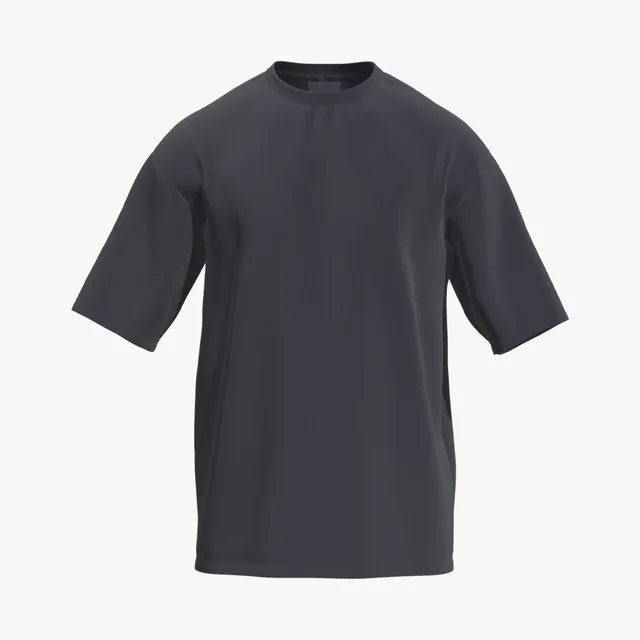 Blank navy regular-fit T-shirt mockup