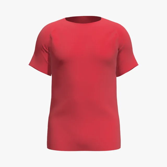 Blank red sports T-shirt mockup