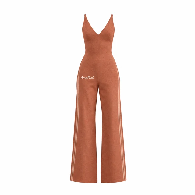 Strappy jumpsuit mockup with AmosMind artwork