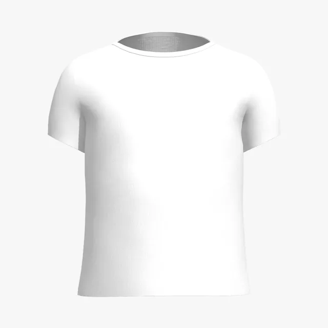 Blank white boxy T-shirt mockup