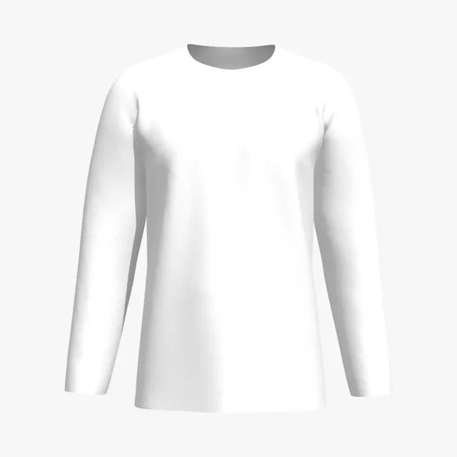 Blank white raglan long-sleeve T-shirt mockup
