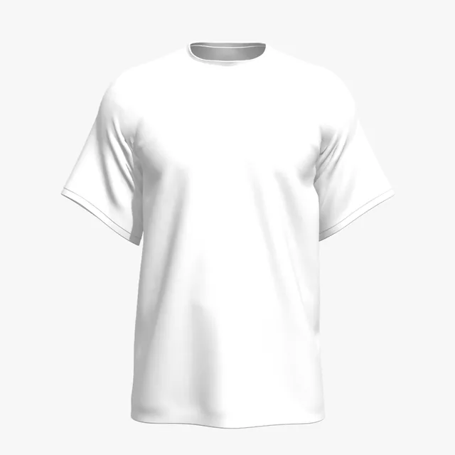 Blank white ringer T-shirt mockup
