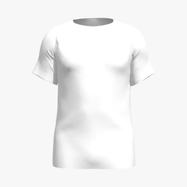 Blank white sports T-shirt mockup