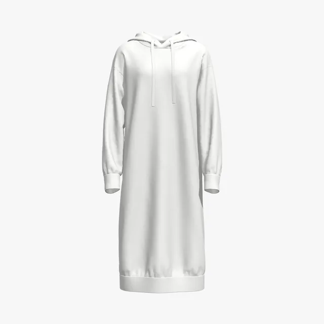 Longline hoodie dress mockup cover