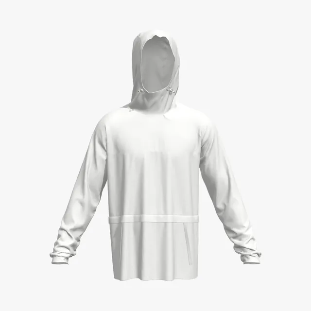 Blank white oversized hoodie mockup