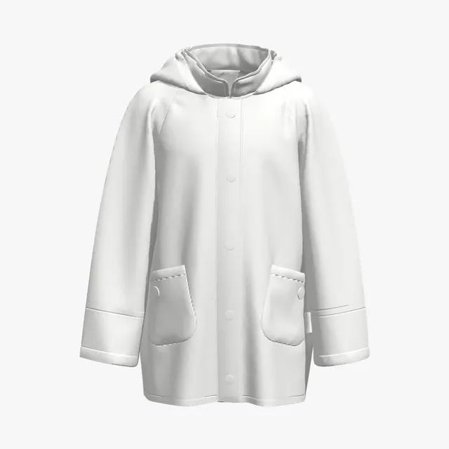 Snap-front hoodie jacket mockup cover